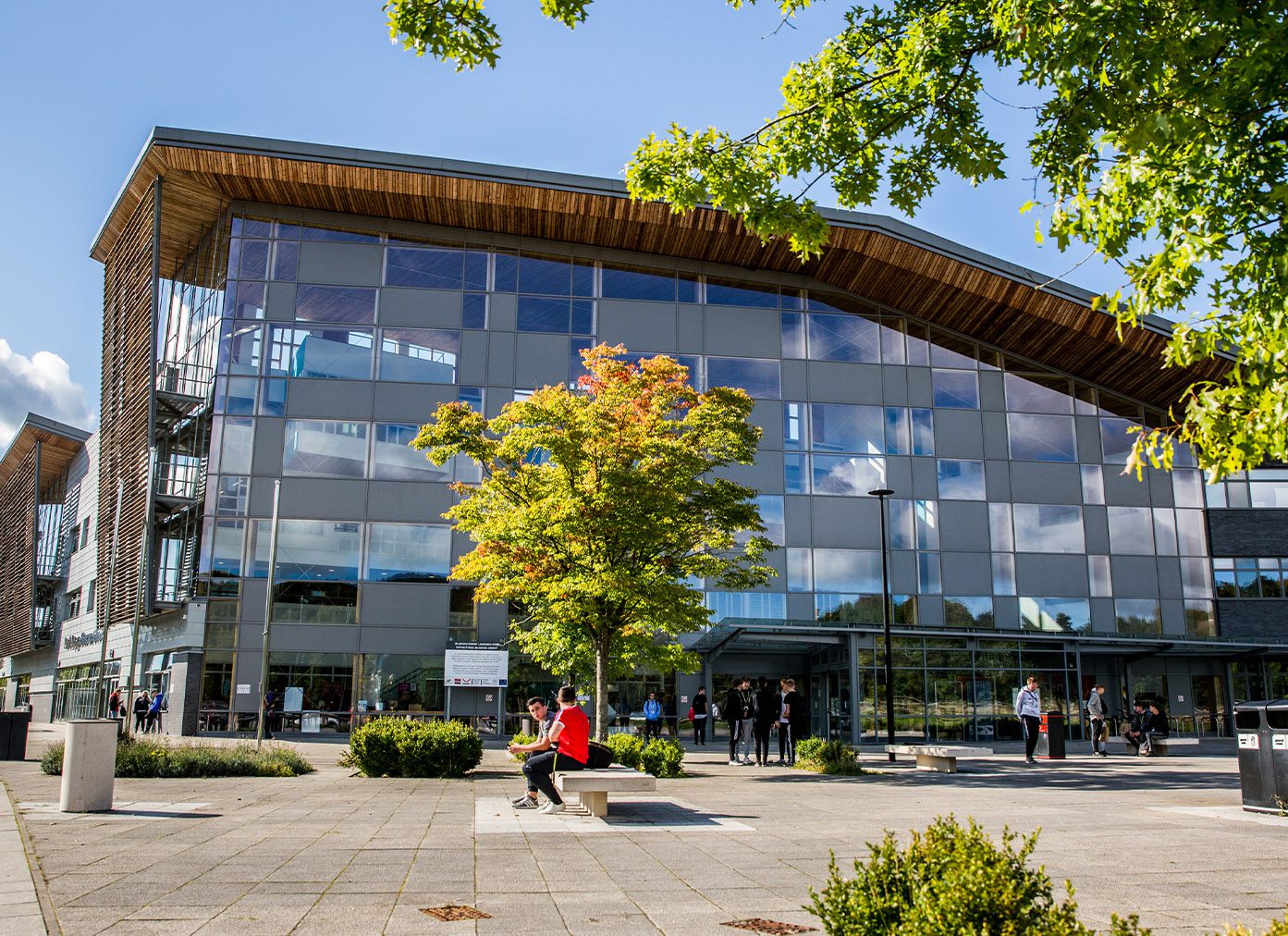 Blaenau Gwent Learning Zone in sunshine