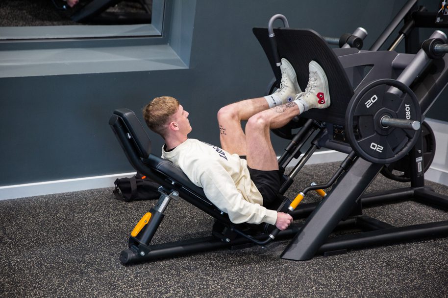 Using gym equipment