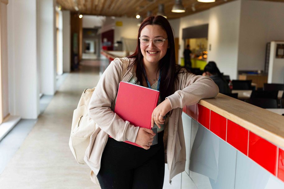 Student smiling